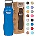 Healthy Human Stainless Steel Curve Water Bottle | 100% BPA Free Thermos for Kids & Adults | Vacuum Insulated Water Bottles | Metal Bottles with Leak Proof Lid (21 oz/ 621 ML, Bahama)