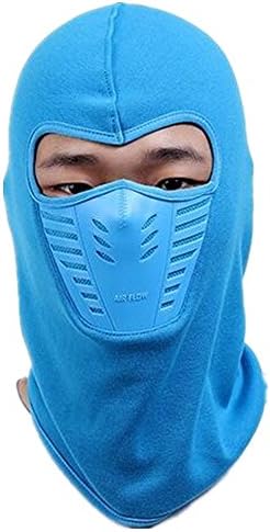 Autumn/Winter Fleece Balaclava Hood Tactical Full Face Mask For Running/Hiking/Cycling/Motercycling/Skiing-Blue