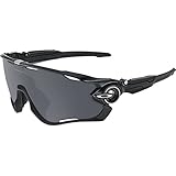 Oakley Men's Jawbreaker Asian Fit OO9270-01 Shield Sunglasses, Polished Black, 131 mm