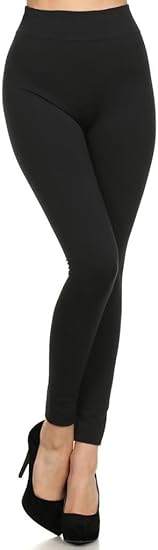 white fleece leggings