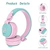 Headphones-Riwbox-BT05-Wings-Kids-Headphones-Wireless-Bluetooth-Over-Ear-85dB103db-Volume-Control-Children-Foldable-Headphones-with-MicTF-Card-Compatible-with-TabletSmartphoneSchool-PinkGreen Riwbox Headphones, BT05 Wings Kids Headphones Wireless Bluetooth Over Ear 85dB/103db Volume Control Children Foldable…