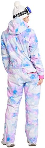 Ski jacket with bust, hip, shoulder, size, sleeve, and waist details.