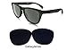 Galaxy Replacement Lenses For Oakley Frogskins Black Color Polarized (Black)