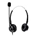 Audicom H201GXPC Binaural Call Center Headphone Headset with Mic for Yealink SIP-T19P T20P T21P T22P T26P T28P T32G T41P T38G T42G T46G T48G and Huawei ET325 ET525 Telephone IP Phones