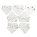 UINSTONE Baby Bibs #8 count #unisex #100% Organic Cotton #PERFECT for Drooling and Teething issues