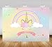 Mehofoto Unicorn 1st Birthday Backdrop Unicorn Rainbow Cloud Photography Background 7x5ft Vinyl Baby Girl First Birthday Party Banner Backdrops