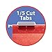 Smead Hanging File Folder with Tab, 1/5-Cut Adjustable Tab, Legal Size, Assorted Primary Colors, 25 per Box (64159) (Pack of 1)