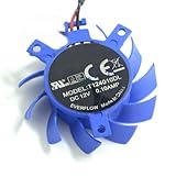 Cooling For ATI T124010DL Rotary DC Fan Brushless Video Card Fan 37mm DC12V 0.10A 23mm x 29mm x 29mm 2-Pin Cooler