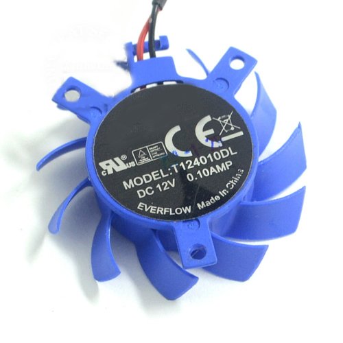 Cooling For ATI T124010DL Rotary DC Fan Brushless Video Card Fan 37mm DC12V 0.10A 23mm x 29mm x 29mm 2-Pin Cooler