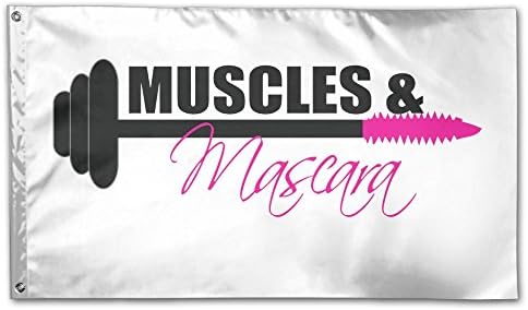 Colby Keats Muscles And Mascara Garden Lawn Flags Indoor Outdoor Decoration Home Banner Polyester Sports Fan Flags 3 X 5 Foot
