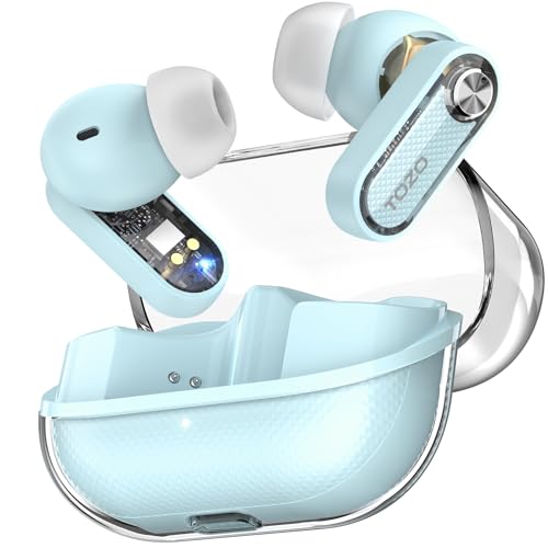 TOZO Crystal Pods Active Noise Cancelling Wireless Earbuds