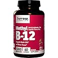 Jarrow Formulas Methyl B-12 5000 mcg - 60 Chewable Tablets, Cherry - Bioactive Vitamin B12 - Supports Energy Production, Brai