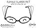 Harry Potter Wizard Glasses with Round Frame No Lenses for Kids Harry Potter, Halloween, St Patrick's Day Costume Party supplies Decorations, 16 Pack, Black