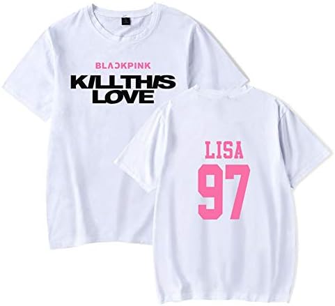 singslife Blackpink Shirt Kpop Blackpink KILLTHISLOVE Concert Tshirt Jisoo Jennie Lisa Rose Tee Shirts T-Shirt