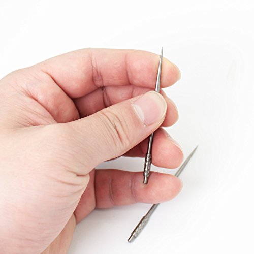 PPFISH Pocket Toothpick Holder Keychain - Waterproof Stainless Steel Toothpick Box Container & 2 Titanium Toothpick Ultralight Travel Kits