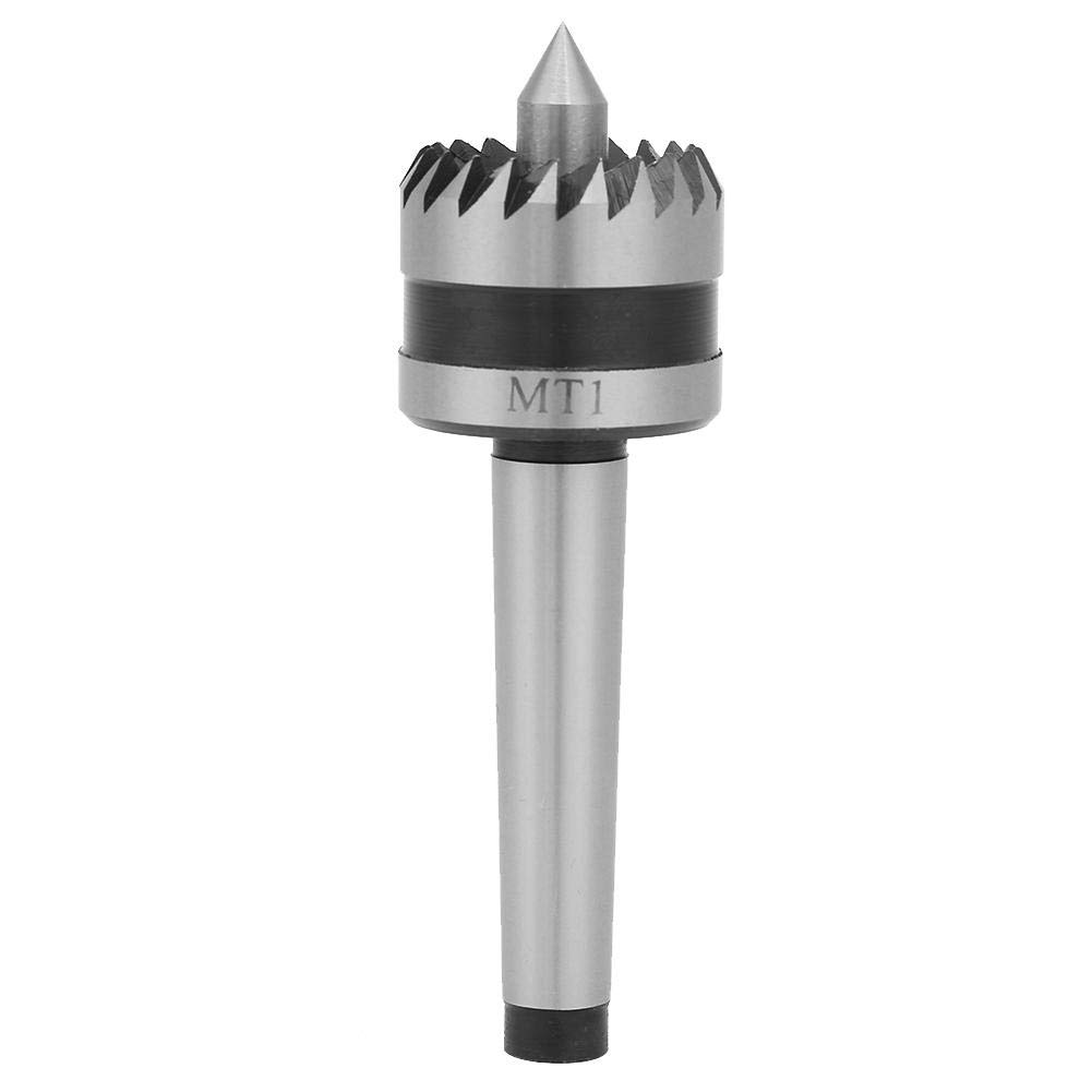 Yanmis Tailstock Center, 0.01 MM, Wood Turning Tool Wood Lathe Drive Center for Wood and Metalworking Lathe(MT1)
