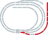 Hornby OO Gauge Track Extension Pack E - Straight, Curves, Point, Buffer Stop view 2