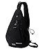 WATERFLY Sling Bag Small Crossbody Casual Canvas Backpack for Men & Women School Shoulder Backpack Outdoor Rucksack Cycling Chest Shoulder Bag for Daypack Hiking Travel