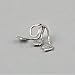 1Pcs Women's Retro Earring Leaves Design Ear Cuff Wrap(Silver)