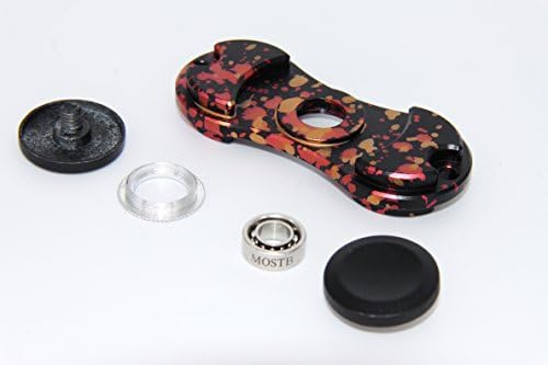 Spinner Fidget Toy ADHD Focus Ultra Durable High Speed Fingertip Gyro (M Black)