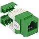 Beszin Cat.6 RJ45 110 Type 180Â° Keystone Jack (5-Pack, Ivory)