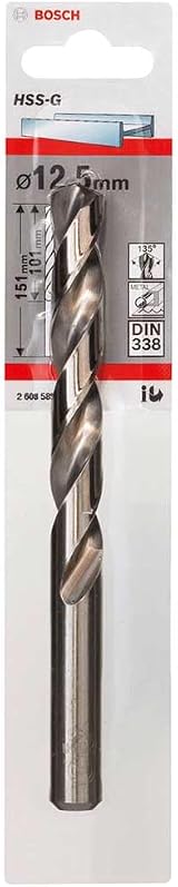 Bosch Professional Metal Drill Bit HSS-G DIN 338 Ø12.5x101x151 mm view 2