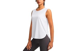 YYV Women's Workout Tank Tops Lightweight Sleeveless Workout Tops Loose Fit Yoga Athletic Running Shirts