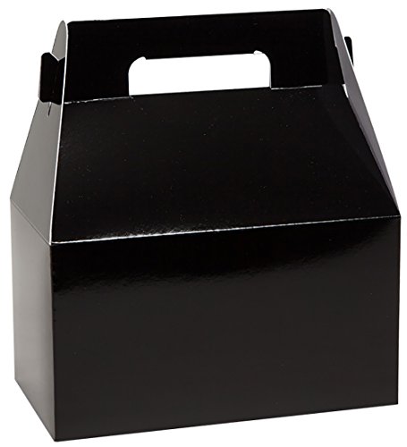 Gable Box Deluxe Food Container by Tap - Case of 100 (Black)