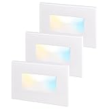 LEONLITE White 5CCT 120V LED Step Lights, 3.5W