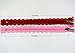 YAKA Quality Novelty Full Length 24cm 9 inch DIY Nylon Coil Flower Zipper Lace Zippers for DIY Sewing Tailor Craft Bed Bag, 24 Pcs (White)