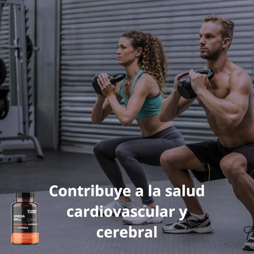 DUMO Aceite de Krill Antártico | Suplemento de Omega-3 de Krill Antártico | 60 Cápsulas 1000 mg de (EPA y DHA) con Fosfolípidos y Astaxantina | Fórmula Premium | Alta Pureza | 2 Meses de Uso