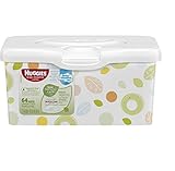 Huggies Natural Care Baby Wipes, Tub, 64 Wipes, Unscented, Hypoallergenic, Aloe and Vitamin E