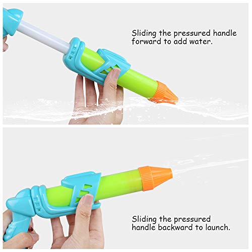 NextX 6 Pack Water Blaster, Water Guns Super Soaker, Summer Water Toys for Kids