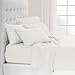 Bare Home Twin Sheet Set - 1800 Ultra-Soft Microfiber Bed Sheets - Double Brushed - Deep Pockets - Easy Fit - Extra Soft - 3 Piece Set - Bedding Sheets & Pillowcases (Twin, White)