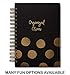 Small Hardcover Journal Notebook Notepad: Tri-Coastal Design Lined Spiral Notebooks/Journals with Cute Cover Design and Phrase - Personal Diary for Writing Notes in and Journaling (Organized Chaos)