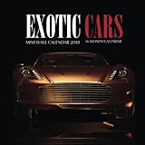 Exotic Cars Mini Wall Calendar 2018: 16 Month Calendar by Paul Jenson