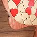 Creawoo Heart Shaped Wooden Wedding Guest Book Framed Alternative Unique Heart Drop Box Design - Wedding Wood Guest Book Gift Idea (Wood Frame)