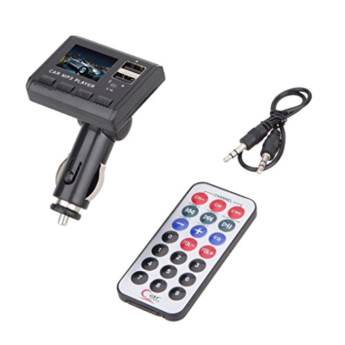 Dressffe Car Music MP3 Player FM Transmitter Modulator Dual USB Charging SD MMC Remote - Thumbnail 5