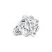 Body Candy Stainless Steel Clear 2mm Square Externally Threaded Dermal Top 14 Gauge