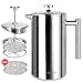 Secura 1500ML French Press Professional Rust Proof Coffee Maker 18/10 Bonus Stainless Steel Screen 2 Year Warranty