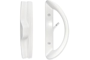 Patio Sliding Door Handle Set, Perfect Replacement Mortise Style Handle Set Fits Door Thickness from 1-1/2" to 1-3/4", 3-15/1