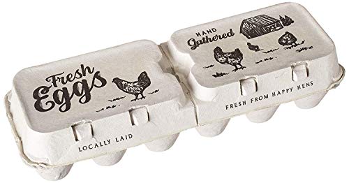 Half Dozen Egg Cartons- 6 Full Dozen Size Can Split to 12 Half Dozen Size Cartons- Securely Holds 6 or 12 Extra Large Eggs