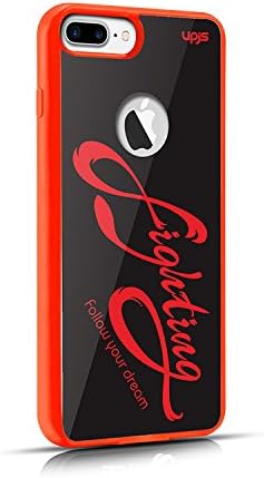 iPhone 6 7 Plus Case, Qi Magnetic Wireless Charging Receiver Case Cover For iPhone 6 Plus,6s Plus,7 Plus,8 Plus(Compatible with MOZEEDA Car Magnetic Wireless Charger UPCH9#) (Red)