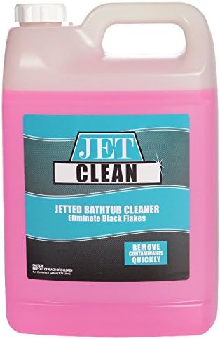Jet Clean Jetted Bathtub Cleaner - Quickly Removes Black Flakes and Contaminants - 1 Gallon