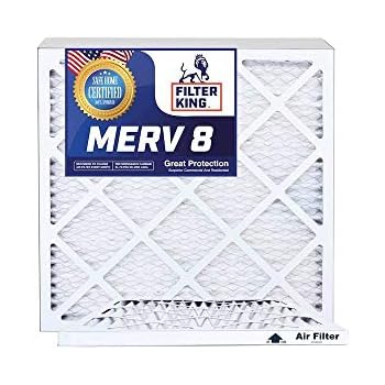 Filter King 17x21x1 Air Filters | 2 Pack | MERV 8 HVAC Pleated AC Furnace Filters, Protection Against Mold and Pollen, Allergen Reduction, Increases Air Quality | Actual Size