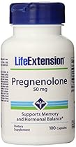 Life Extension Pregnenolone 50 Mg, 100 capsules