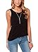 Bestisun Workout Tank Tops Backless Athletic Yoga Exercise Running Gym Shirts Womens Sports Clothes Loose Fit Black S