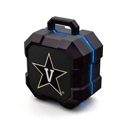 SOAR NCAA Shockbox LED Wireless Bluetooth Speaker, Vanderbilt Commodores