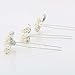 Aukmla Bridal Wedding Hair Pins for Women and Girls (Pack of 3)
