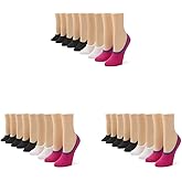 No Nonsense Men's Soft and Breathable High Profile Mesh Liner Socks (9-Pack)